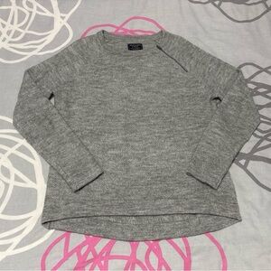 Abercrombie Grey Zipper Detail Sweater